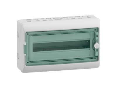 Rozdzielnica modułowa natynkowa 1×18 IP65 MRV-1-18-NT-T drzwi transparentne, Mureva (dawna Kaedra) | 13432 Schneider Electric