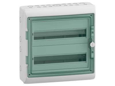 Rozdzielnica modułowa natynkowa 2×18 IP65 MRV-2-18-NT-T drzwi transparentne, Mureva (dawna Kaedra) | 13434 Schneider Electric