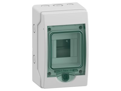 Rozdzielnica modułowa natynkowa 1×4 IP65 mMRV-1-4-NT-T drzwi transparentne, Mini Mureva | 13441 Schneider Electric