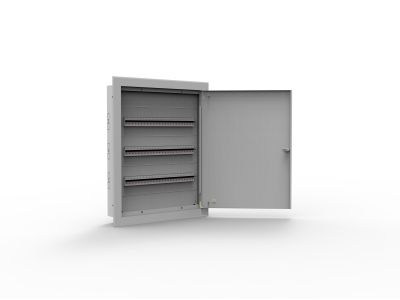 Rozdzielnica p/t metalowa MР72/3/24, 72 moduły 3×24, 523x665x130, IP30, RAL9003 | MP72/3/24 Doktorvolt