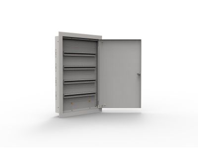 Rozdzielnica p/t metalowa MР96/4/24, 96 moduły 4×24, 523x815x130, IP30, RAL9003 | MP96/4/24 Doktorvolt