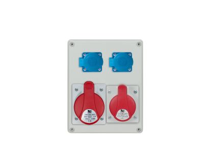 Rozdzielnica n/t R-BOX 200x250x150mm, 240 16A/5P 32A/5P 2x250V, IP44, biała | B.1098 Pawbol