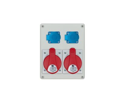 Rozdzielnica n/t R-BOX 200x250x150mm, 2×32/5P 2x250V, IP44, biała | B.1099 Pawbol