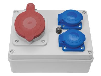 Rozdzielnica n/t R-BOX 200x150x132mm, 190 1x32A/5P 2x250V, IP44, biała | B.1603 Pawbol