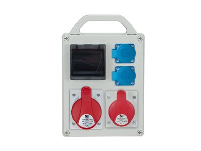 Rozdzielnica R-BOX 240R 4S, 1x32A/5p, 1x16A/5p, 2x250V, puste okno | B.1701R Pawbol