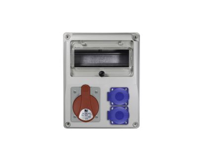 Rozdzielnica R-BOX 240 8S 1×32/5, 2x230V puste okno | B.1802 Pawbol