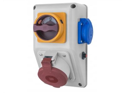 Rozdzielnica n/t R-BOX KOMPAKT 143x210x126mm, 1x32A/5P 1x250V wył L0P, IP44, biała | B.325/1/LP Pawbol