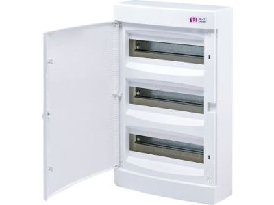 Rozdzielnica modułowa n/t 3×18 ECT 3X18PO‑s DIDO drzwi białe IP40 | 001101043 Eti