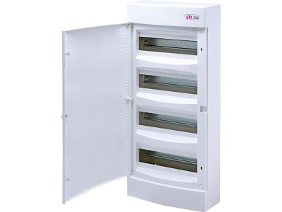Rozdzielnica modułowa n/t 4×12 biała IP40 ECT48PO-s DIDO | 001101023 Eti