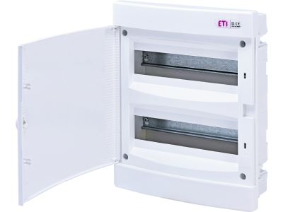 Rozdzielnica modułowa p/t 2×12 biała IP40 ECM24PO-S DIDO | 001101078 Eti