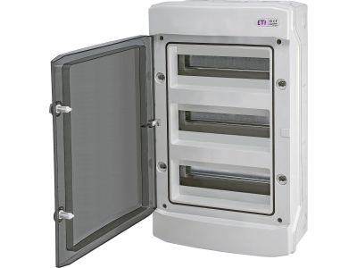 Rozdzielnica modułowa n/t 3×12 transparentna IP65 1500V DC PV/UV ECH-36PT-s DIDO | 001101080 Eti
